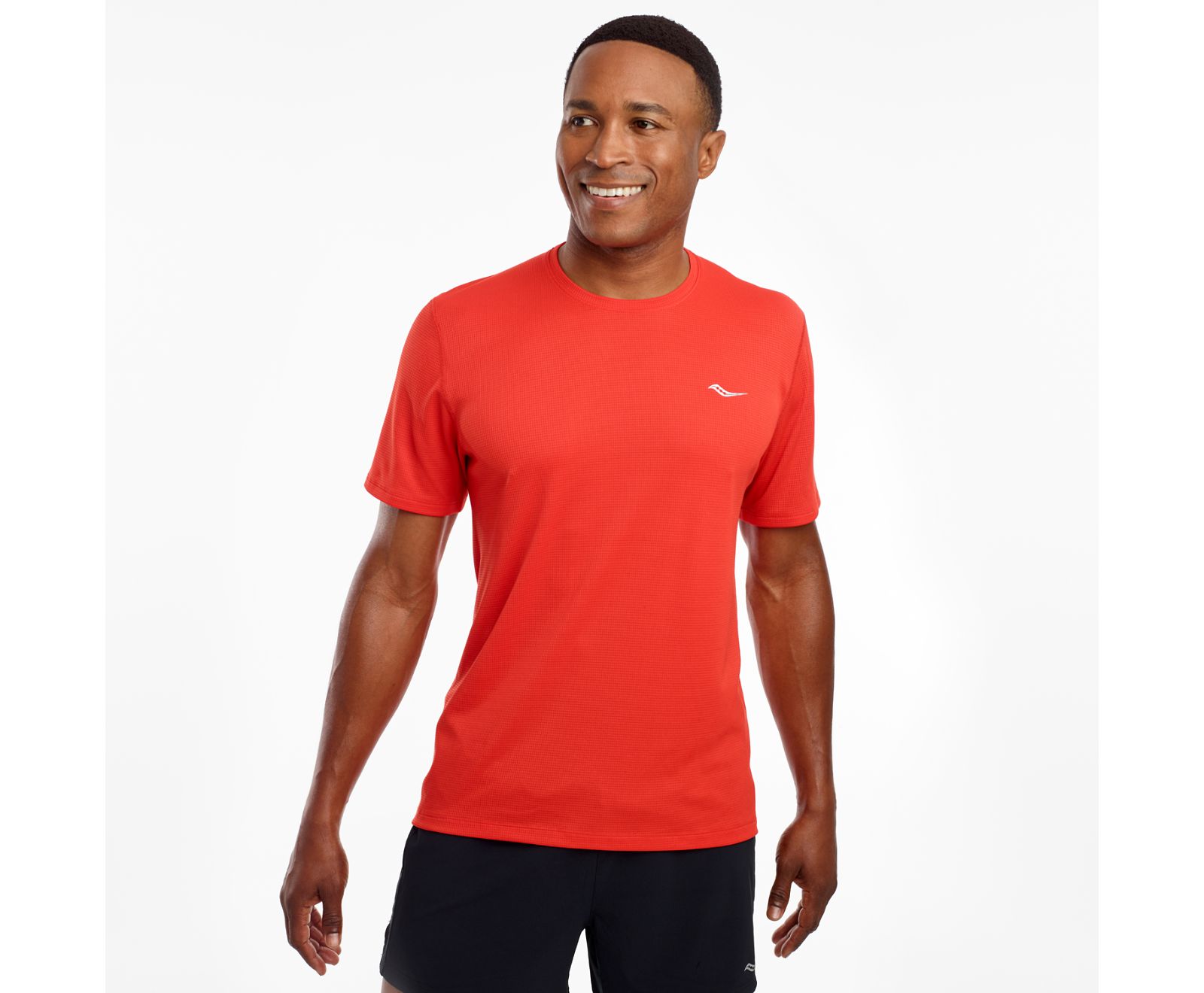 Camisas Saucony Stopwatch Corta Sleeve Hombre Rosas | México 637DFMN